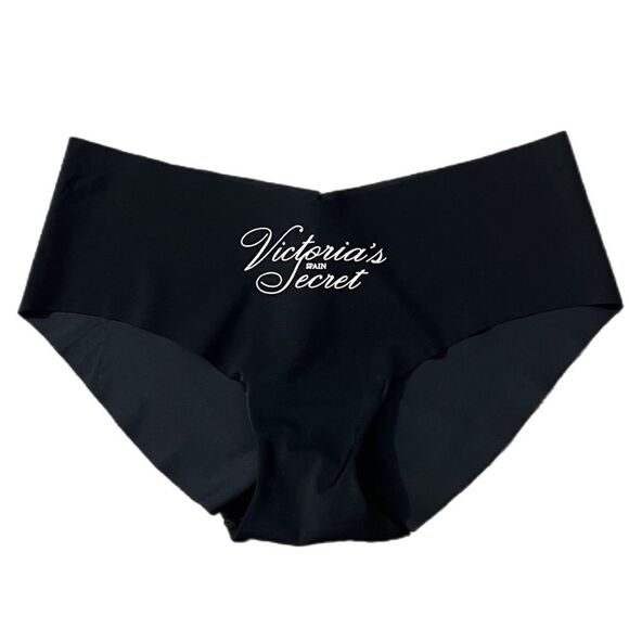 Victorias Secret Spain No Show Supersoft Hiphugger Hipster Panty Black Medium - Picture 3 of 4
